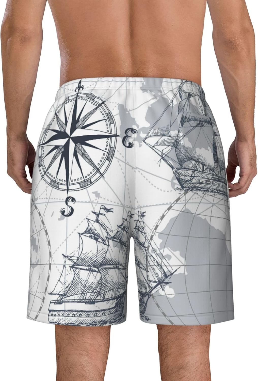 Mens Swim Trunks with Mesh Lining,Quick Dry Swimsuit Board Shorts Beach Pants Swimwear Bathing Suits - Image 4