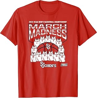 St. John's March Madness 2025 Men's Basketball NIL T-Shirt