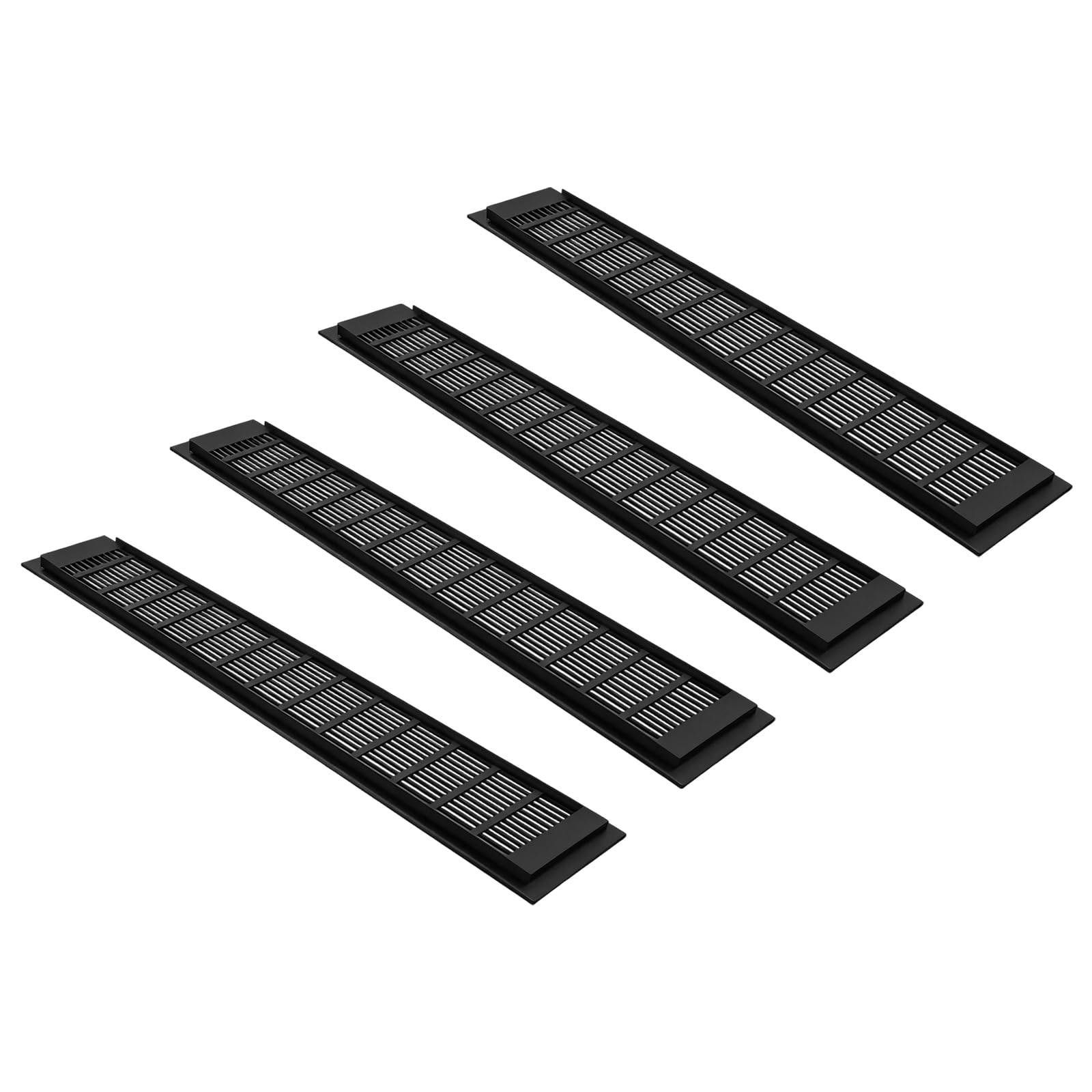 Yrohgkpn B 4Pcs Furniture Cabinet Ventilation Decorative Cover Perforated Air Vent Ventilation Grille Wardrobes Fitting Enduring Rectangular Air Vent Grille