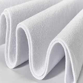The Yard - Tela de fieltro blanco suave, 18 x 36 pulgadas, material de costura de 0.063 in de grosor, rollo de fieltro para manualidades