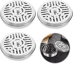 3 Stück Edelstahl Mückenspirale Halter Portable Mückenspirale Behälter Räucherstäbchenhalter Spulenhalter Ideal für Zuhause, Garten, Camping und Reisen