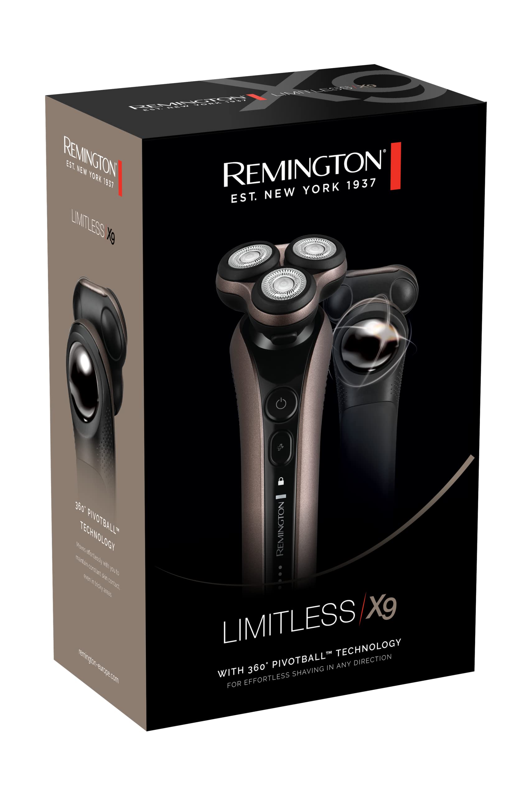 Remington Ersatz Rasierkopf [für Rotationsrasierer XR1790] Ersatzteil für Rotationsrasierer X9 Limitless, Zubehör, SPR-X9