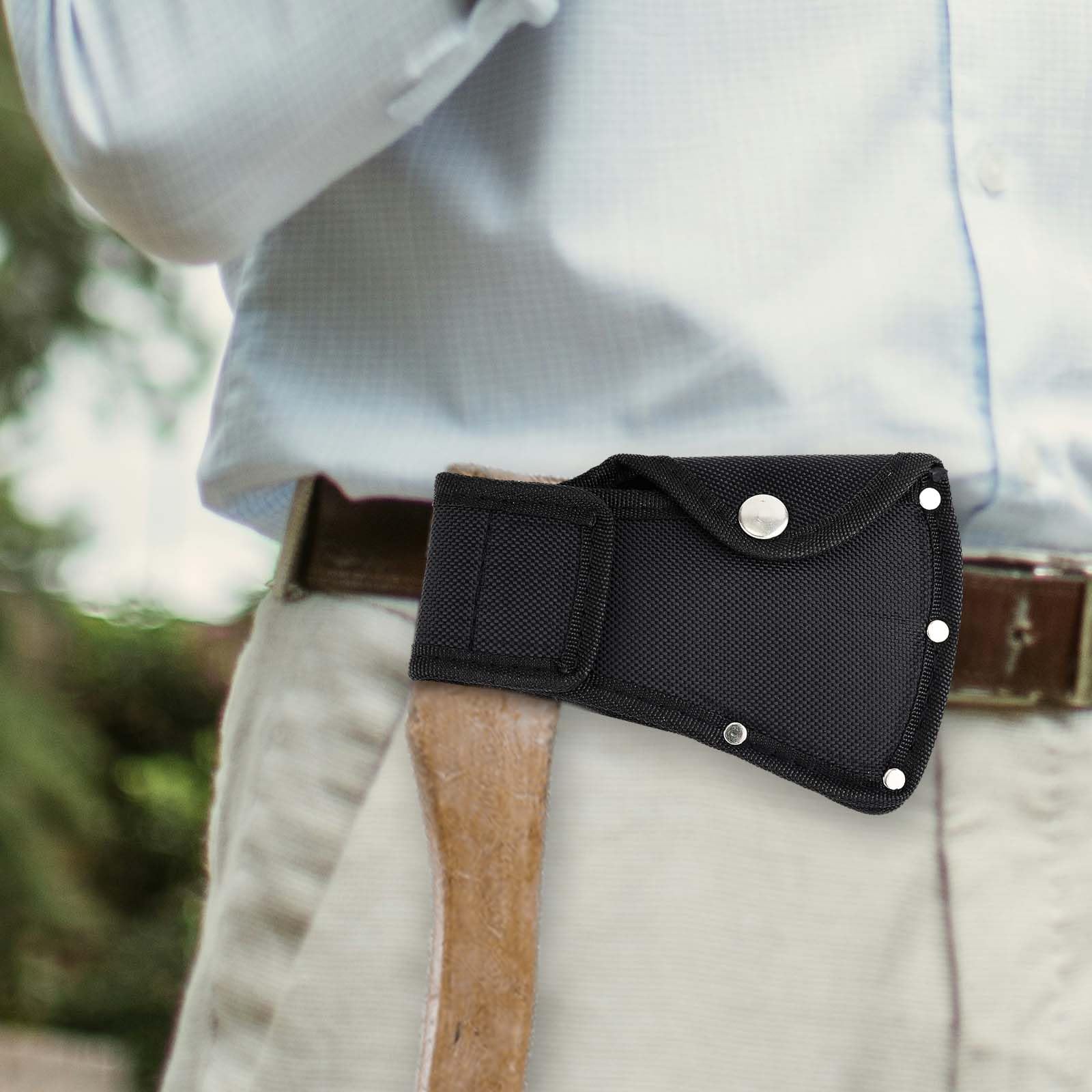 Beilscheide, Axtkopfhülle Axt Hülle Doppelter Schnappschuss Beilschutz Axtschutzhülle Campingaxtklingenabdeckung Campingaxtscheide Passend für 1,25Lb Axtbeilschutz für Outdoor Wanderungen