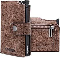 Porta Carte Credito Slim BEWMER II - Portafoglio e Portacarte Di Credito Da Uomo e Donna - Protezione Rfid Schermato...