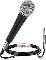 Pyle PDMIC59 Professional Dynamic Cardioid Vocal Microphone - Unidirectional Handheld Mic w/ ON/OFF Switch & 15ft XLR Cable