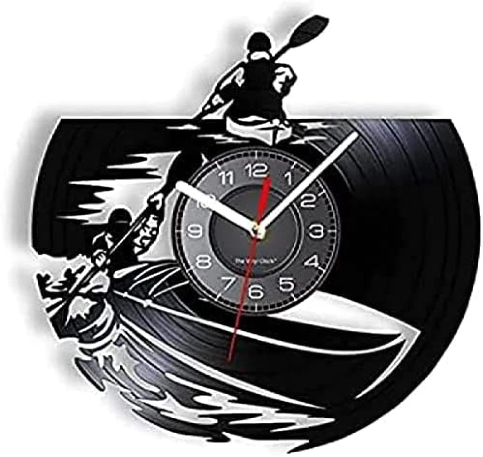 Horloge kayak murale silencieuse pour decoration de bureau sans tic-tac