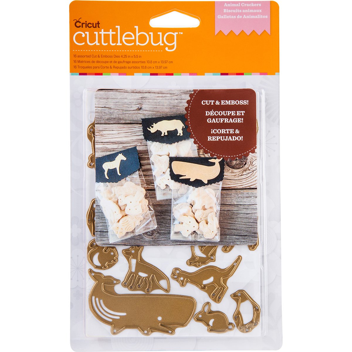NEW! Cuttlebug A2 Cut & Emboss DieAnimal Crackers Amazon.in Home