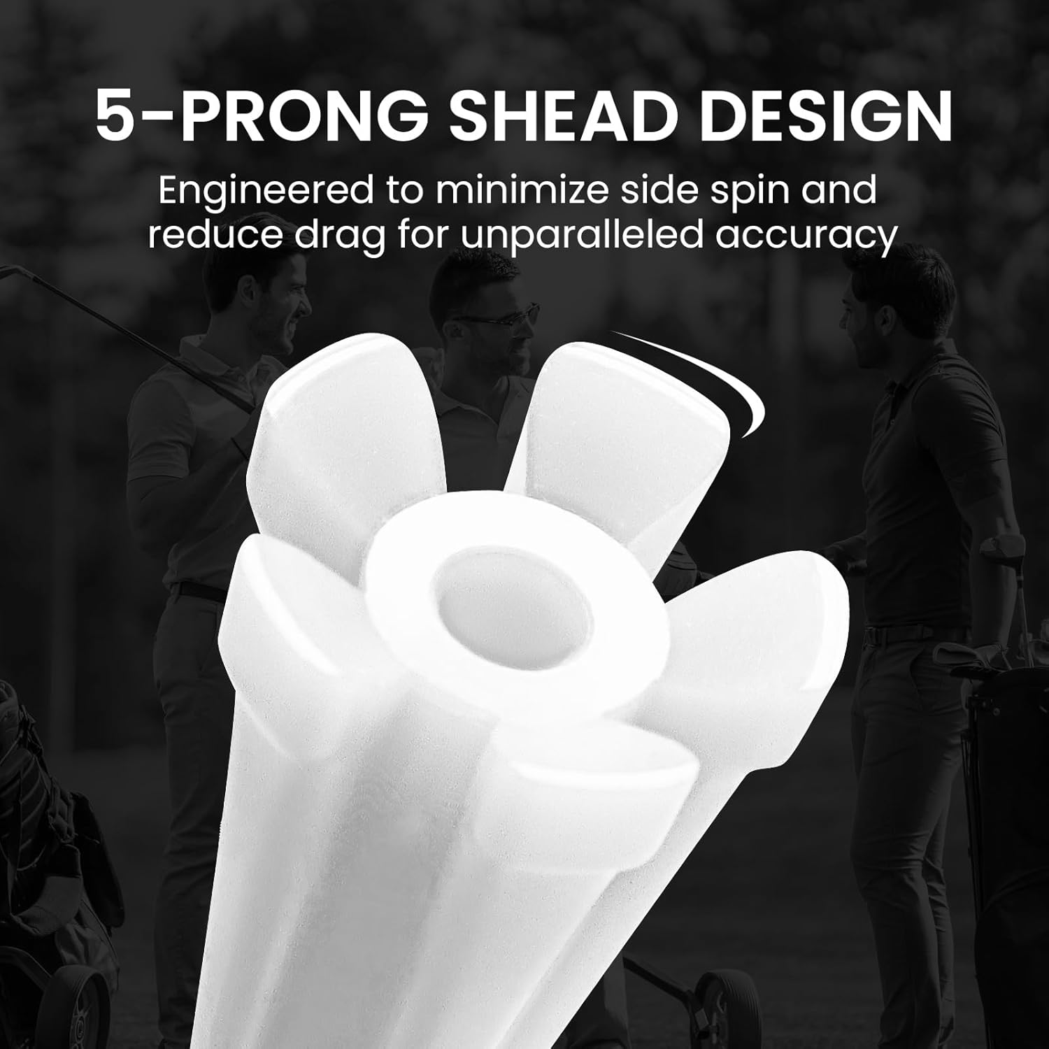 FINGER TEN Golf Tees Plastic Unbreakable Easy to Find Bulk Value 200/500/1000 Count, 2 3/4 3 1/4 Inch Stable Tee Driving Range Reduce Friction, Green Red White USA Flag Practice