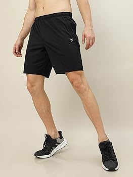Buy TECHNOSPORT Men's Active Shorts - (MSOR76BLKMED_Black_M) Pack