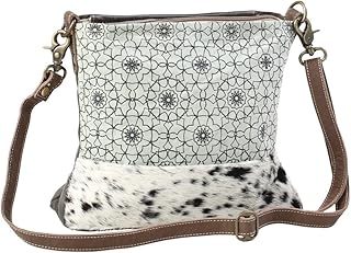 Myra Bag Green Floral Upcycled Canvas Shoulder Bag S-1196