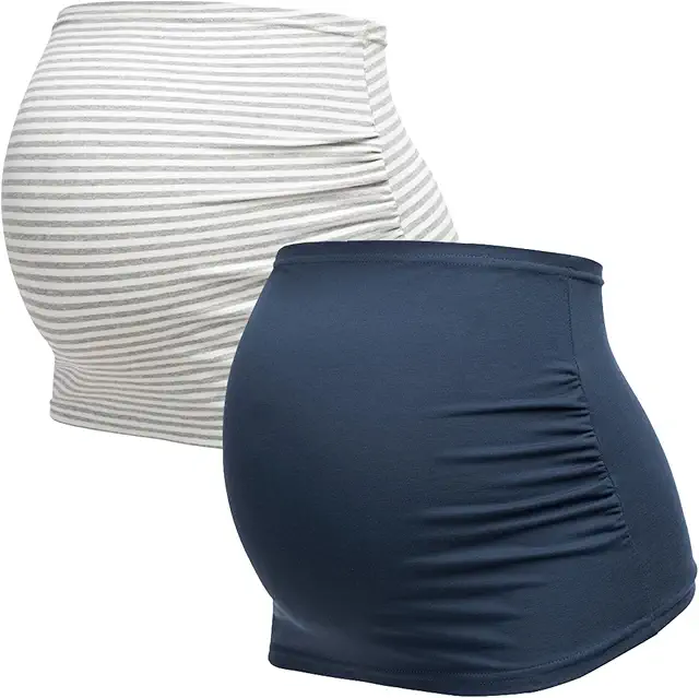 Bandeau de Grossesse - Lot de 2 Bandes Abdominales pour Femmes Enceintes