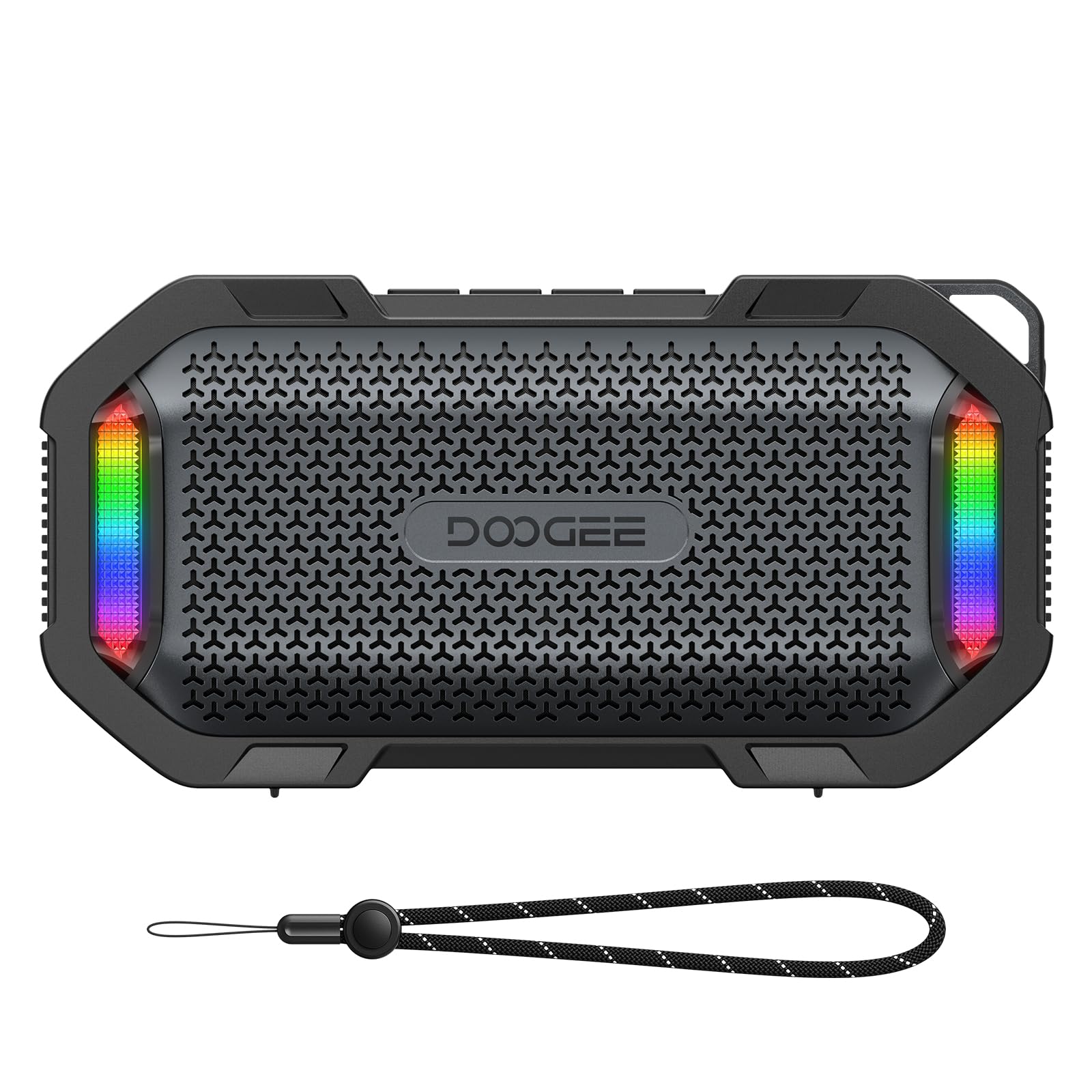 mag Grip Altavoz Portatil Inalámbrico Magnético, Speaker 15W Pico con Luces RGB Sincronizadas, Altavoz Batería 1800mAh Autonomía 8H IP67 TWS,