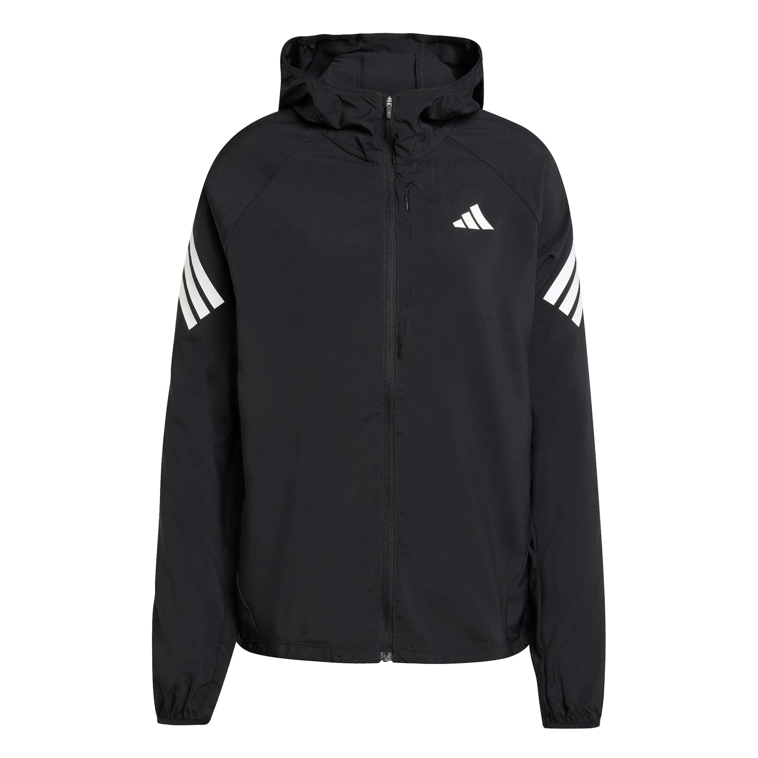 adidas Women's Adi365 Running Iconic Hooded Coat, black, L