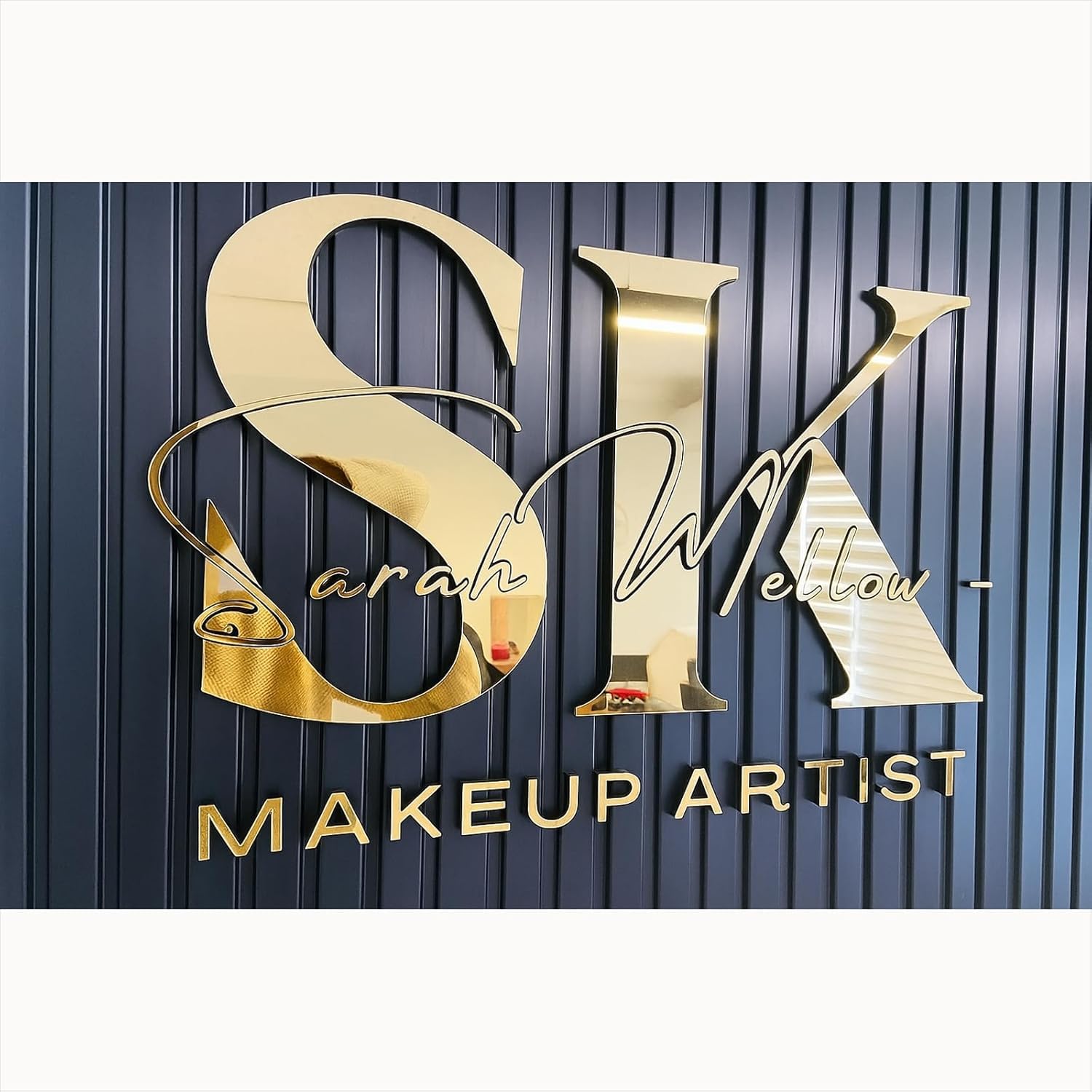 Custom Acrylic Business Sign, Professional 3D Laser Cut Acrylic Letter Personalized Business Logo Signage for Wall, Storefront Salon Office Company Retail Studio Cafe Bar Building Business Home — image 1