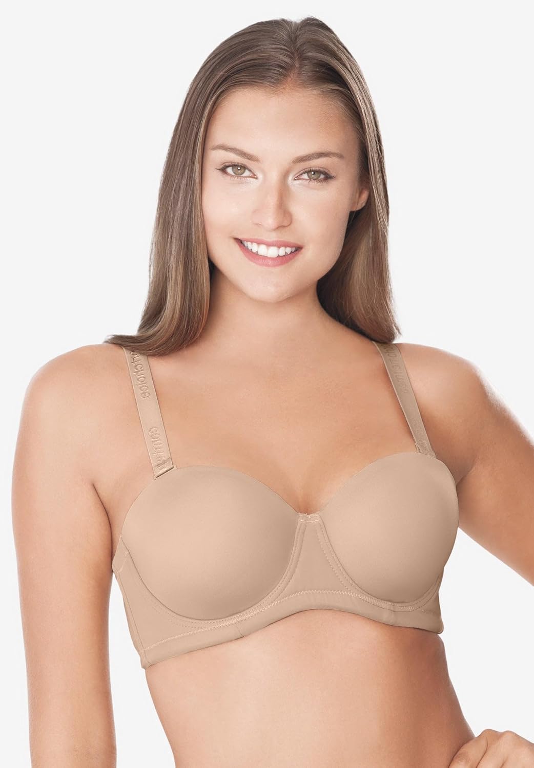 Comfort Choice Women's Plus Size Convertible Strapless Underwire Bra