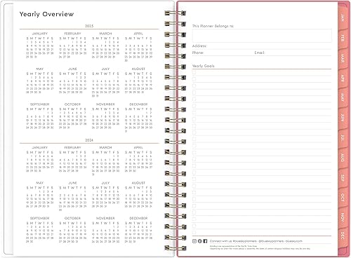 Miniatura 4 de Blue Sky Agenda semanal y mensual 2023, enero a diciembre, 5 x 8 pulgadas, cubierta esmerilada, encuadernada con alambre, Fly By (140196)
