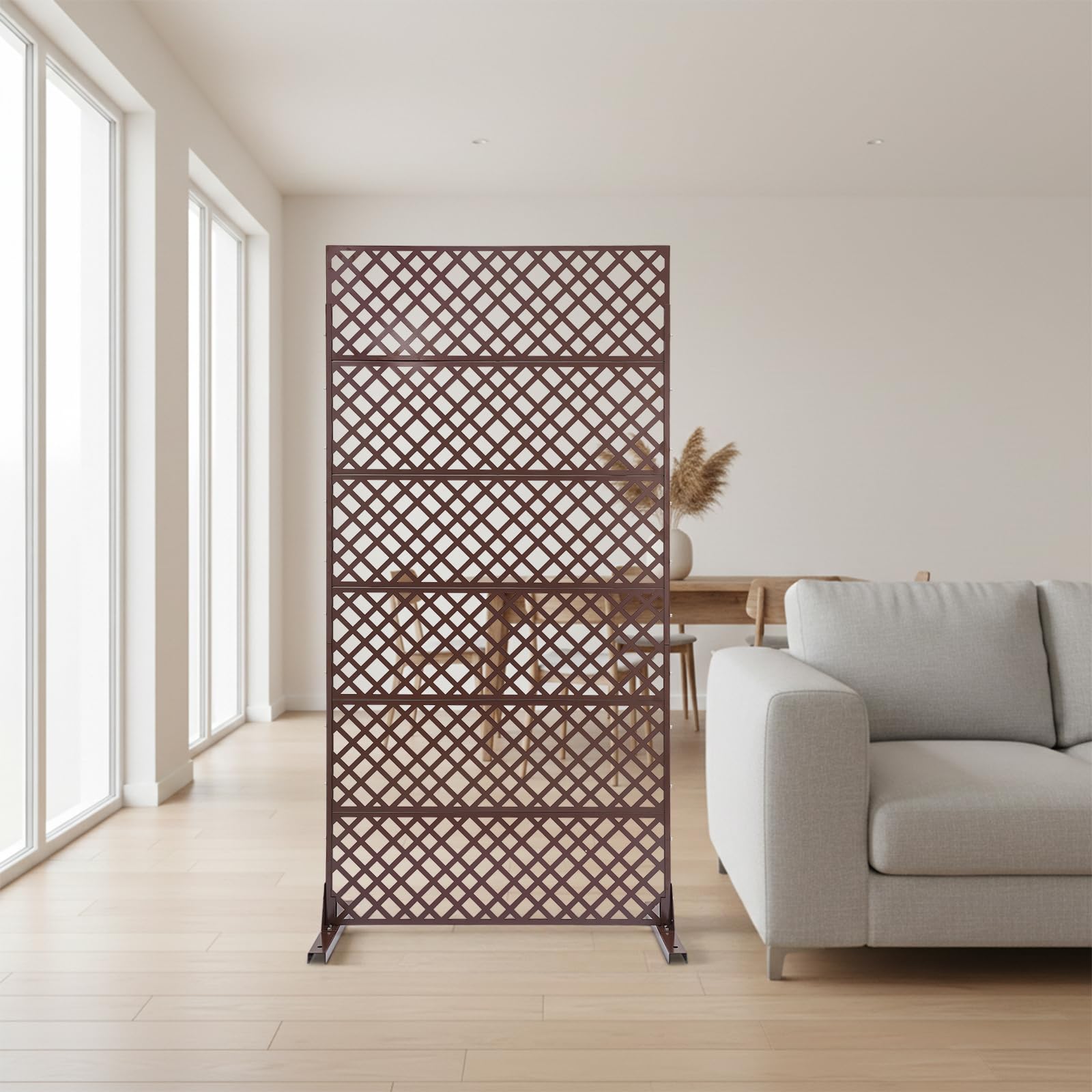 Panneau brise-vue métallique décoratif autoportant 1830x900mm