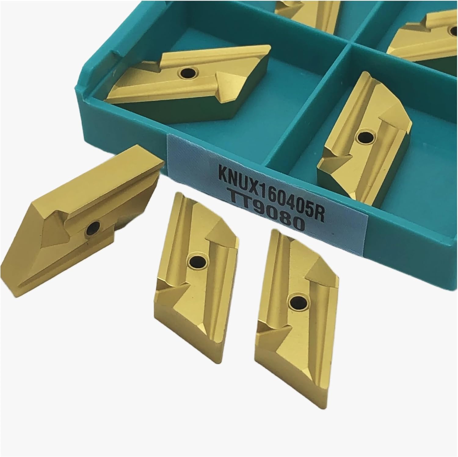 10PCS KNUX160405R TT9080 Carbide Turning Tools Lathe Tools
