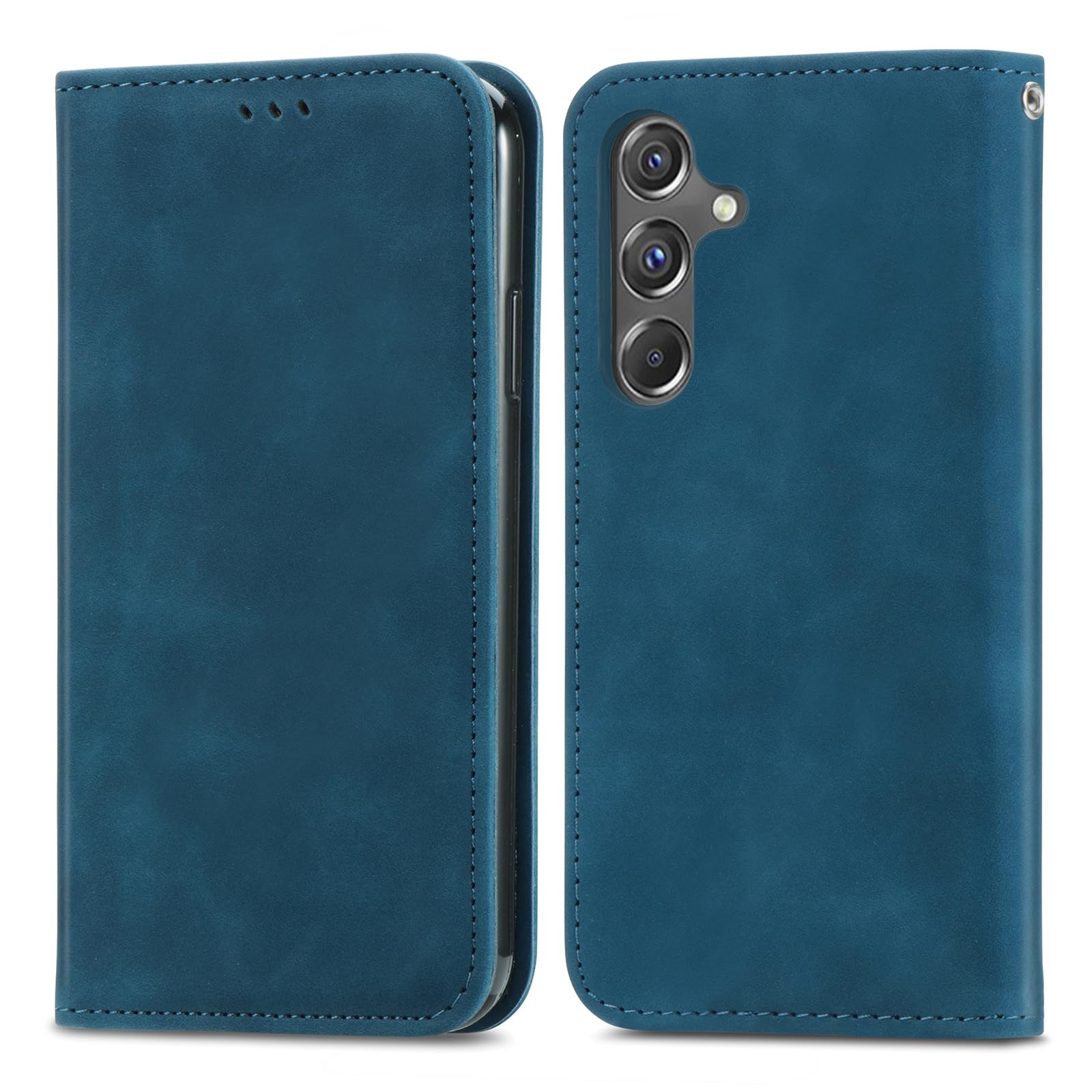 for Samsung A56 5G Case Leather Wallet Book Flip Folio Stand View Full Protection Cover with Stand Card Slots Magnetic Compatible with Samsung Galaxy A56 5G Phone Cases Shockproof, Blue