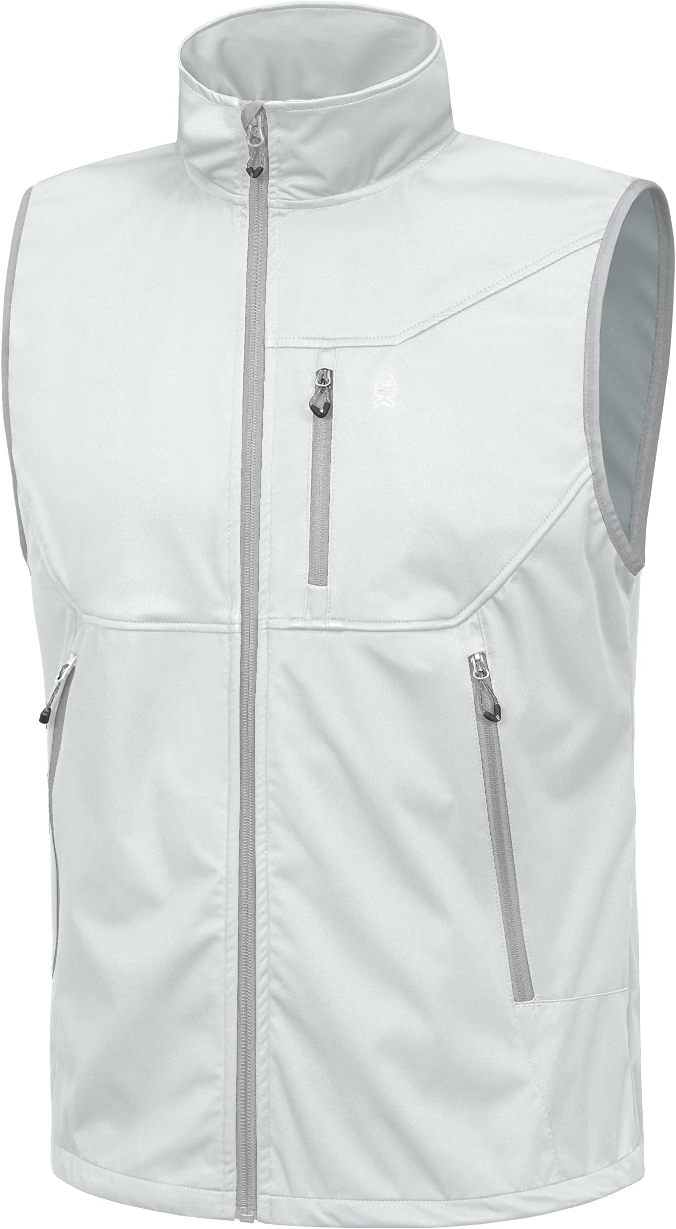 Little Donkey AndyMen's Lightweight Softshell Vest Windproof Sleeveless Jacket for Travel Hiking Running Golf