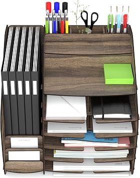 Design OTTO Fx-xl Modest - 2 Colors - A4 Document Shelf Desktop Organizer design_otto_fx_XL_Modest (Walnut)