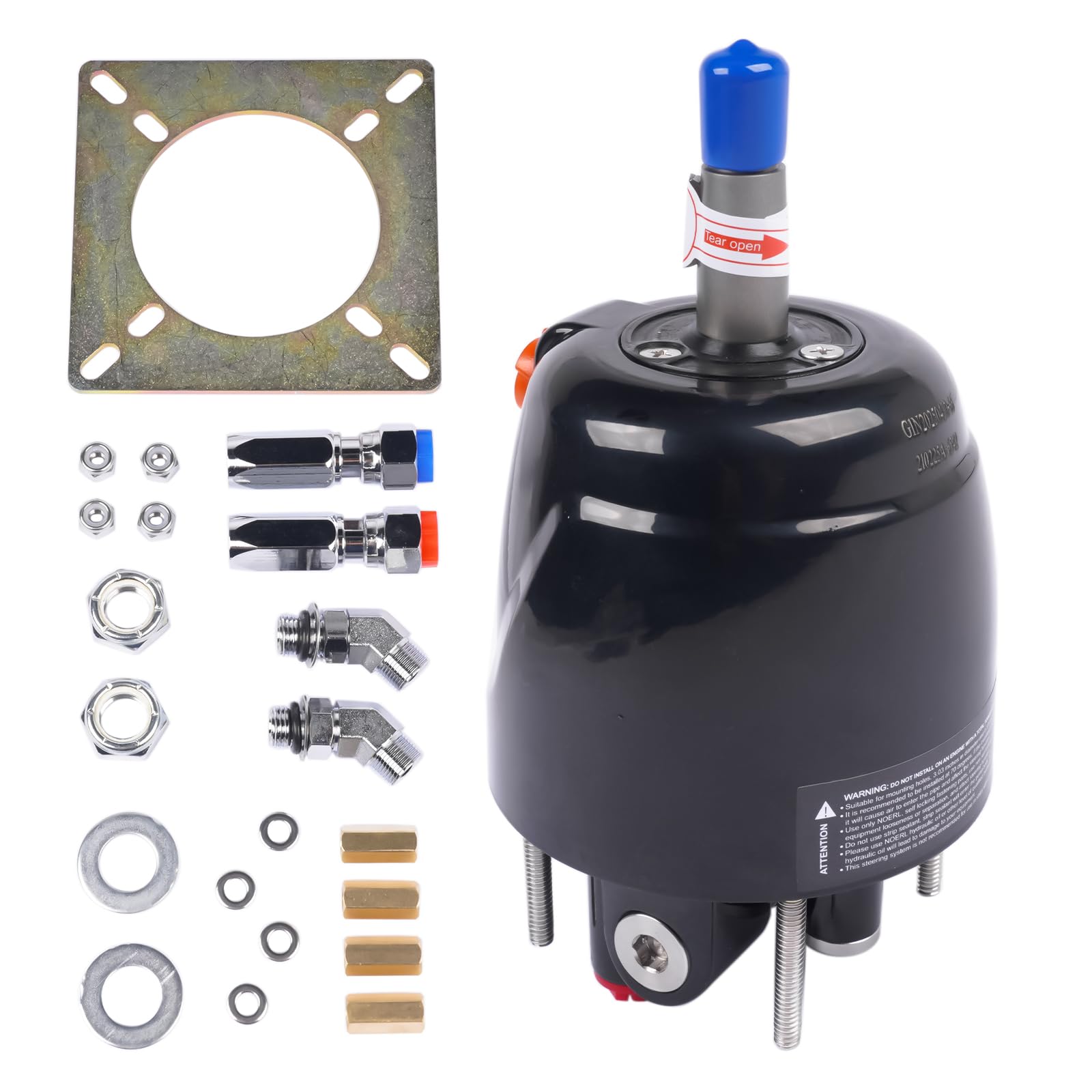 GELUOXI Outboard Hydraulic Steering Pump Front Mount 13lb 300HP Aluminum Alloy HH5271-3