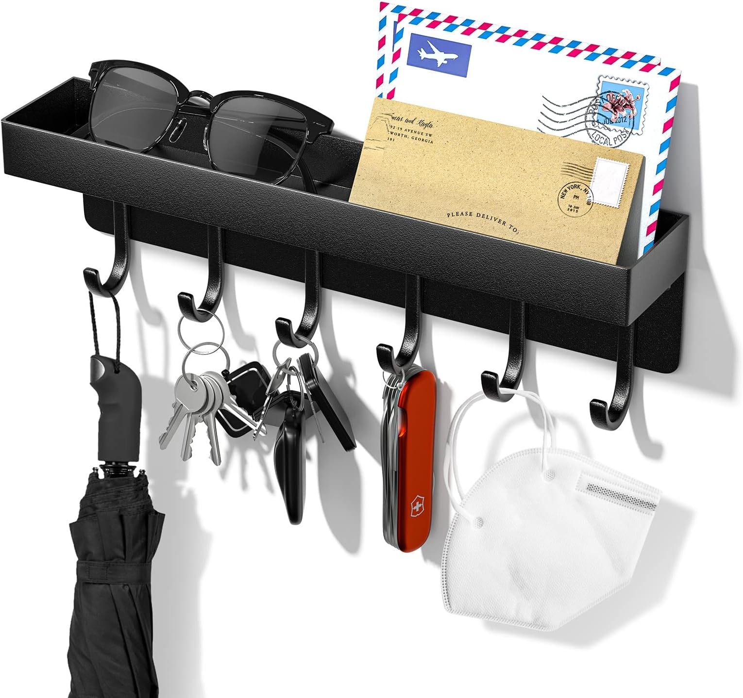 ENRICH Homedecor Schlüsselhalter Als Kampfstier – Rustikaler Wandhaken Mit 4 Haken
