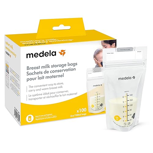 Miniatura 5 de Medela New Harmony Extractor de leche manual con protector de mama flexible y 100 bolsas de almacenamiento de leche materna, sacaleche compacto de