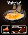 COMFIER Shiatsu Foot Massager with Heat,Compression,Kneading &Rolling,Upgraded for Larger Feet Machine(Size 14),360° Full Foot Coverage Home or Office, Father Day Gift for Men