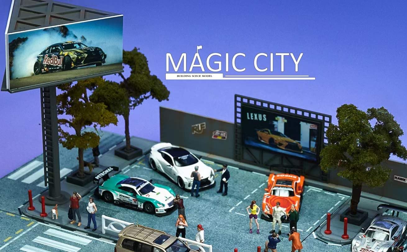 Amazon | 1/64 Magic City ジオラマ レクサス 販売店 ミニカー一
