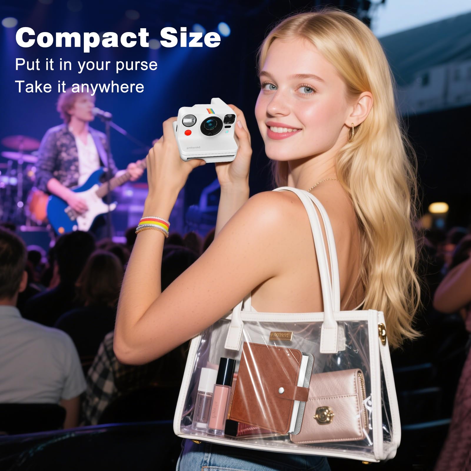 FINTIE Mini Album Photo Cœur & Pluie – Pour Photos Polaroid I-Type/600 Et Instax Wide | 52 Emplacements, Pochettes PVC, Fermeture Pression