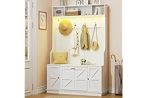 Maupvit Tree Hall Entryway Bench with Ample Storage