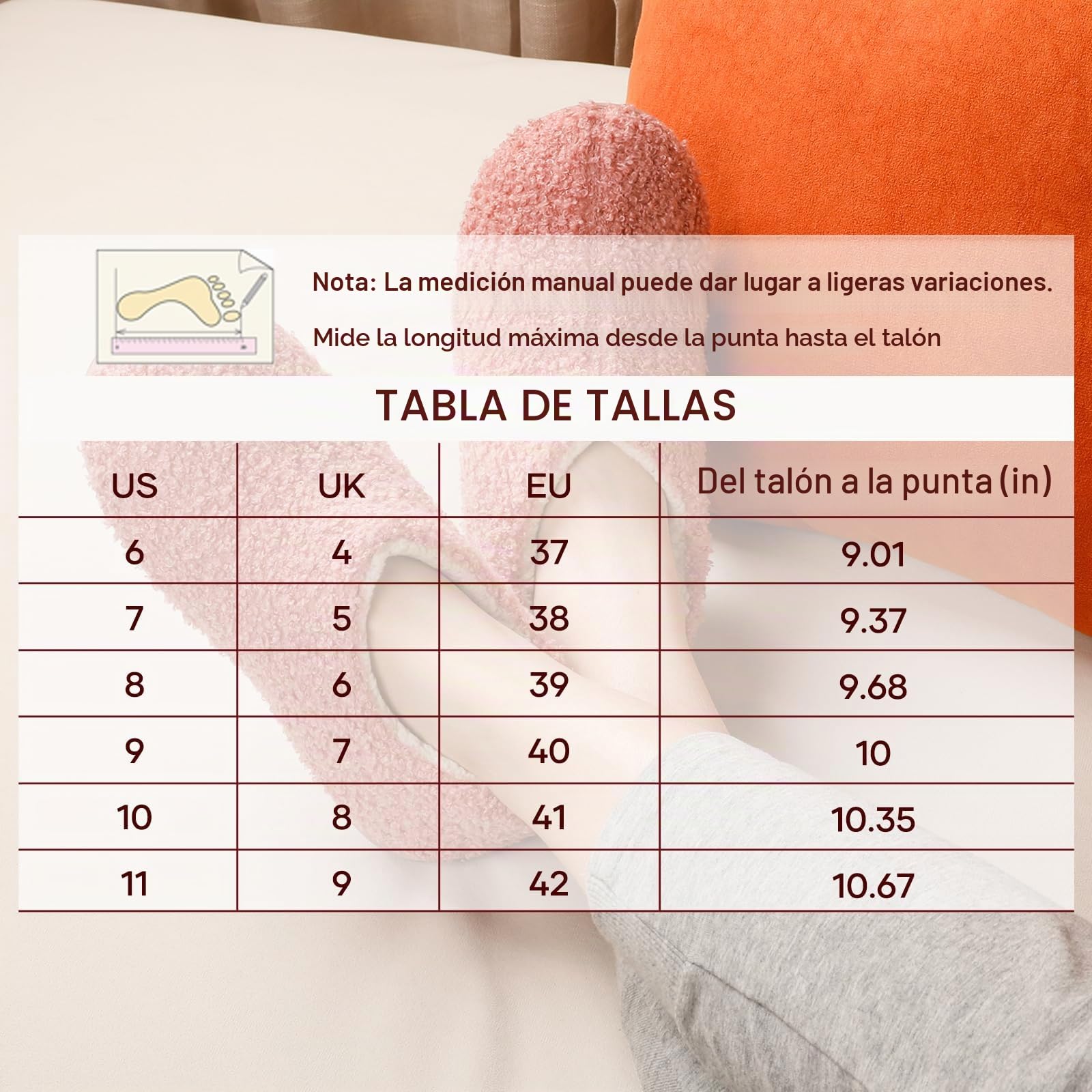 ULTRAIDEAS Zapatillas de casa de mujer con espuma de memoria y forro polar, con suela de goma antideslizante para interiores y exteriores