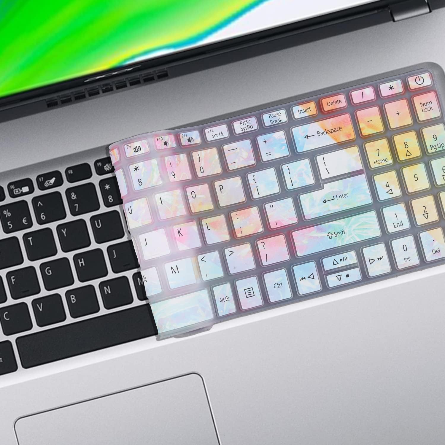 Keyboard Cover for 15.6 2022 2021 Acer Aspire 5 Slim Laptop A515-46 A515-45/45G A515-56/56T/56G A515-55/55G/55T A515-54/54G A515-53/53G/53K A515-52 A515-45/45G, Acer Swift 3 SF315-52/51 Colors image 5 of 6 B0BN7KHPLC