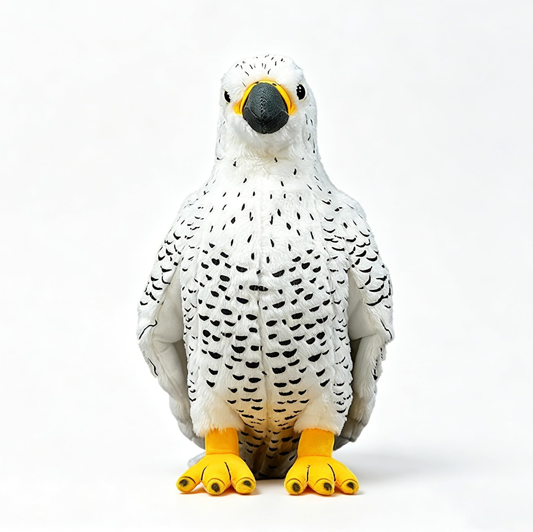 Cuddly Toy White Falcon Super Soft Collectible Cute Bird Stuffed Animal Funny Plush Toy Companions for Cuddling, Napping & Home Decor Baby Children's Gift for Christmas Girls Boys - 25cm