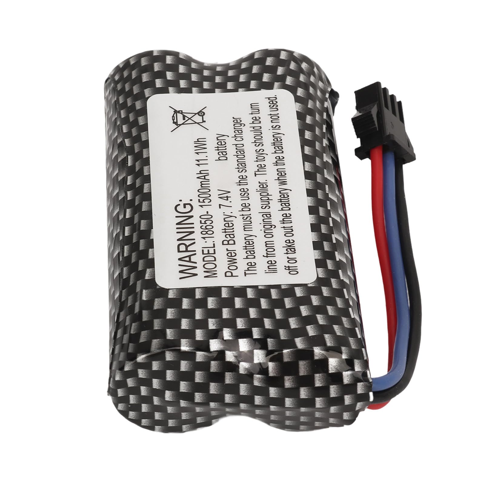 Gonetre RC Lipo Batterie Haute capacité 1500mAh 7,4 V Batterie en Polymère de Lithium Durable de 7,4 V avec des Véhicules à Télécommande RC Crawler