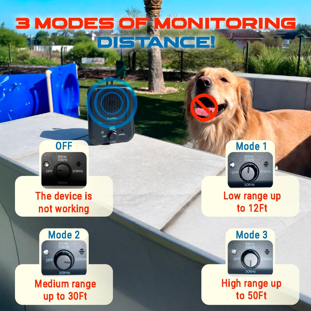 Bark Box, Barking Dog Deterrent, Barks No More Dog Training Device, Ultraschall Hundebellschreck, Stoppen Sie Hundebellen Gerät bis zu 15,2 m mit 3 Modi, Indoor & Outdoor, Wiederaufladbar