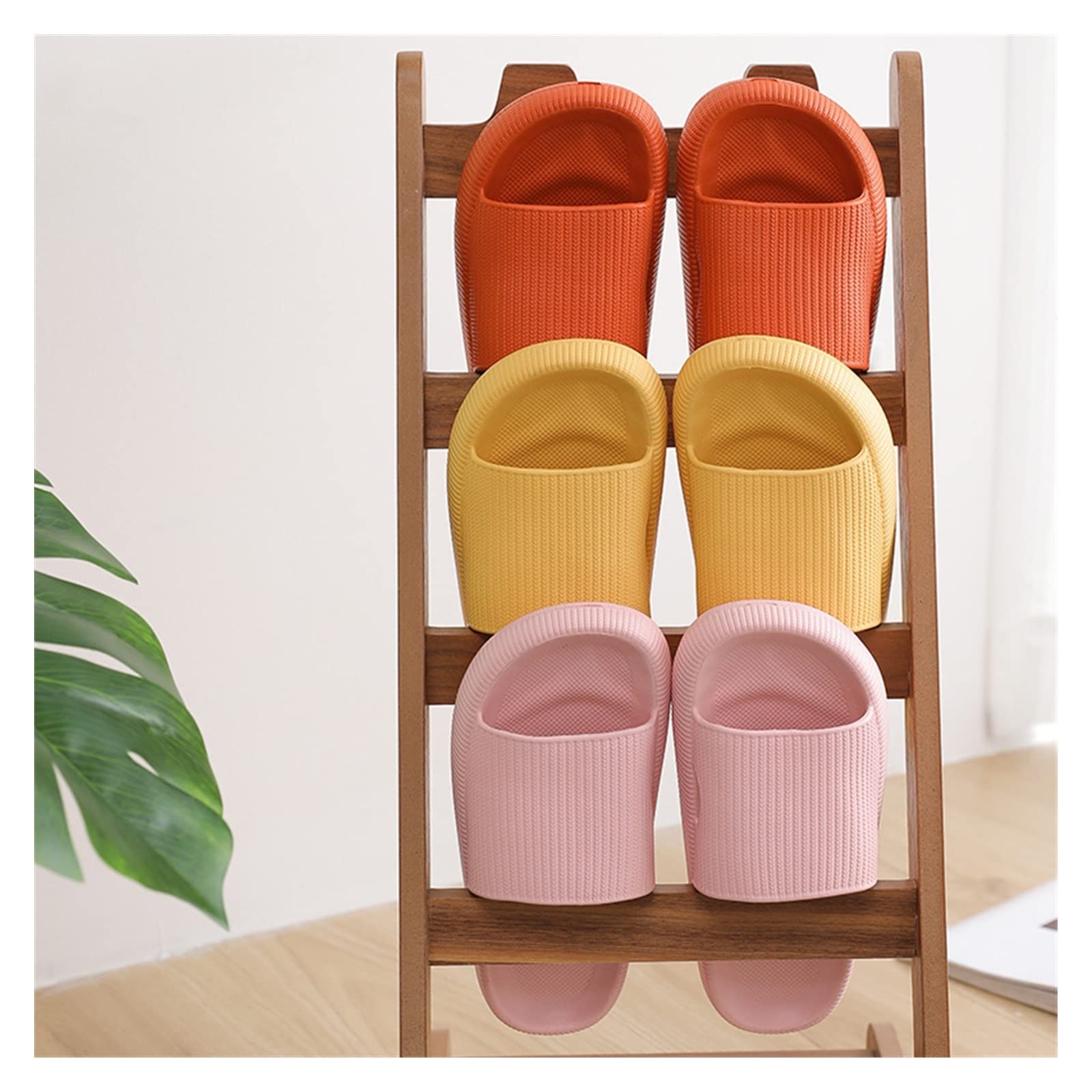 LUCBEI Sandali Pantofole Donna Uomo Estate Fondo Spessore Morbido - Ciabatte Da Casa Indoor Outdoor Antiscivolo Per Doccia, Spiaggia E Palestra - Colore Grigio Remoto, Taglia 44/45 EU - 4