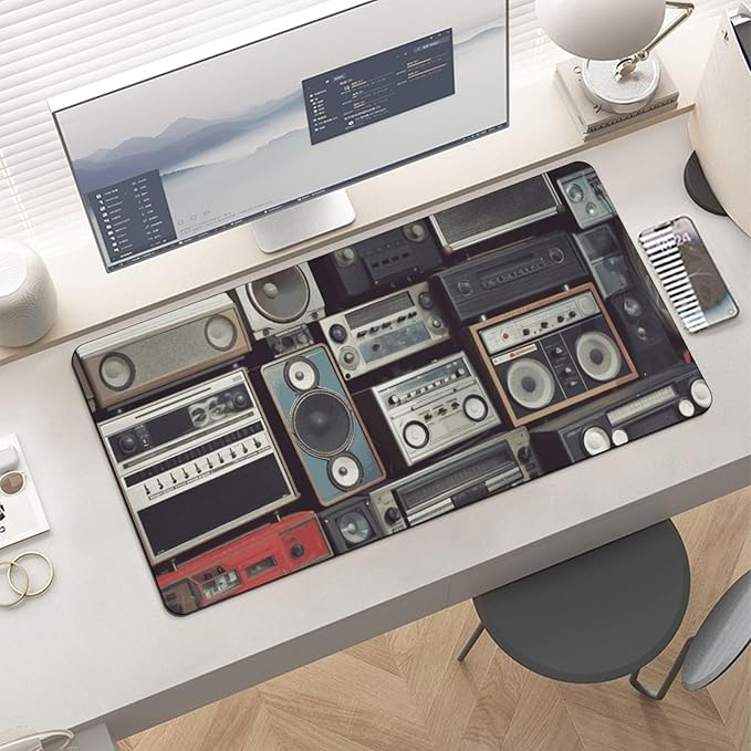 Alfombrilla Vintage Wall of Radio Boombox 60x30 cm miniatura 6