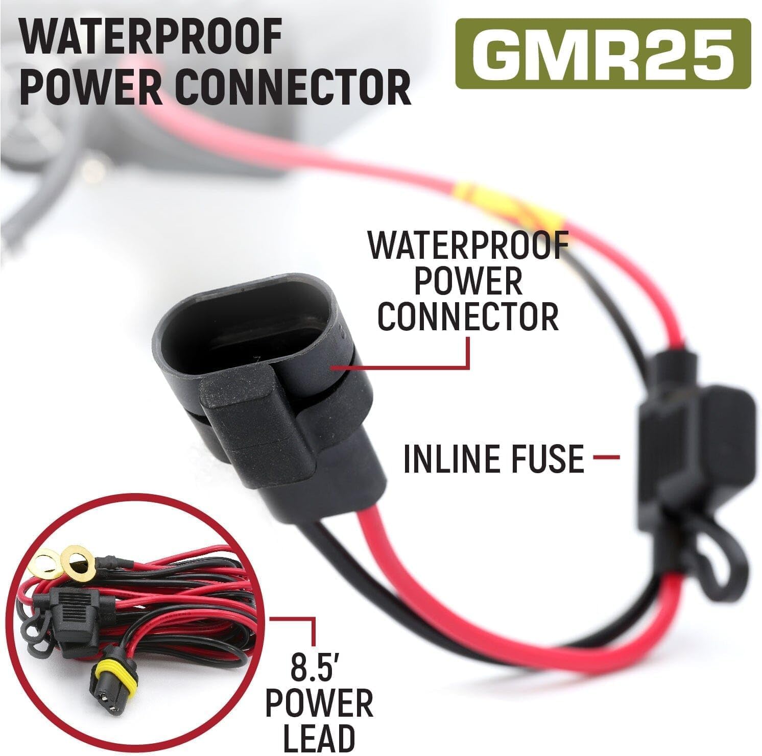 Rugged Radios GMRS 25 Watt Waterproof Two Way Mobile Radio Only for Overlanding Off Road Farming