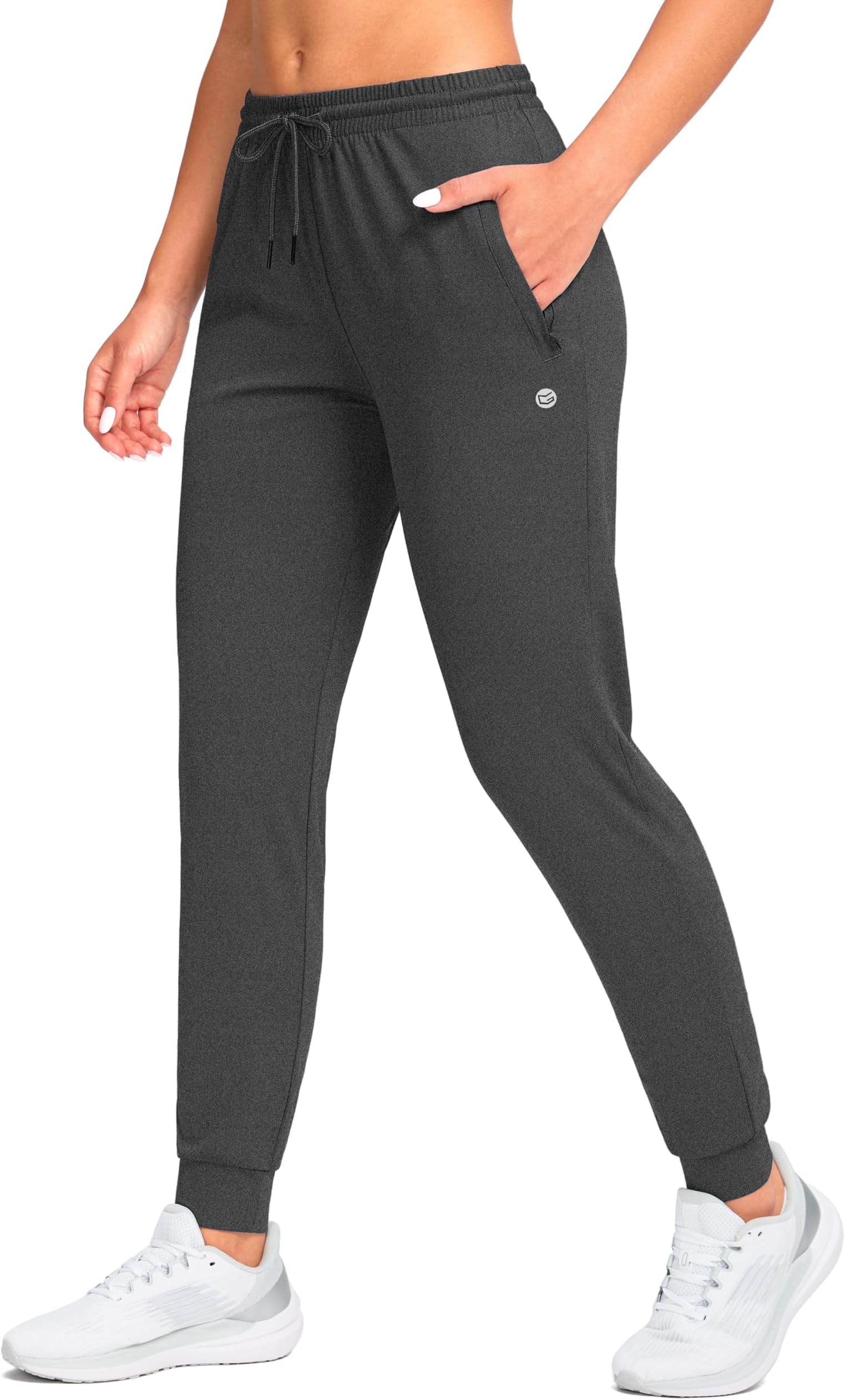 G Gradual Women's Joggers Pants with Zipper Pockets Tapered Running Sweatpants for Women Lounge, Jogging