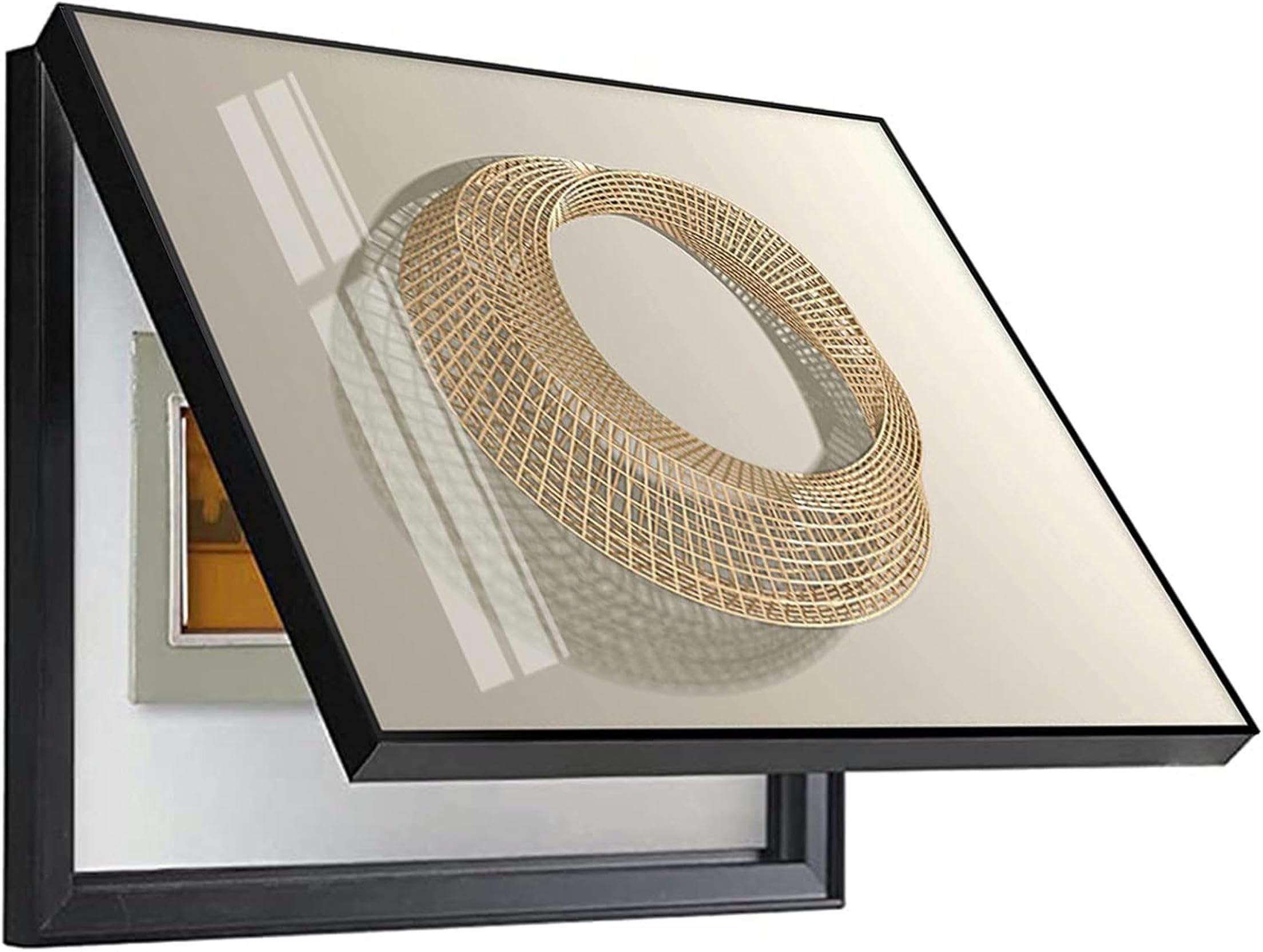 Copertura decorativa per scatola dei fusibili, protezione per scatola elettrica, design moderno, design semplice rimovibile, 50 x 40 cm, per casa e ufficio