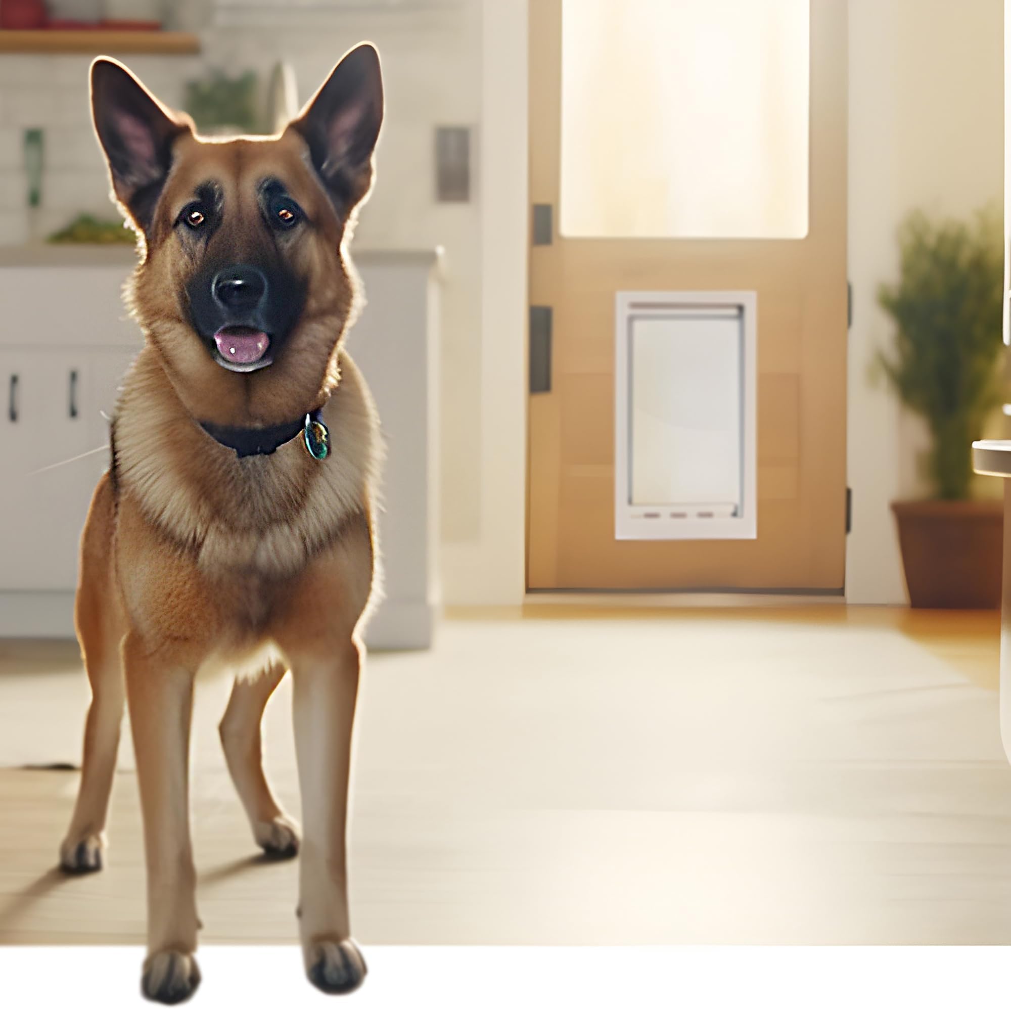 IDEAL PET PRODUCTS SINCE 1979 Designer Series Plastic Door with Telescoping Frame, Super Large, 15" x 20" Flap Size