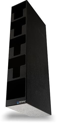 Miniatura 9 de San Jamar Lid and Straw Tower with 4 Lid Compartments and 1 Straw Compartment for Restaurants, Dining Halls, and Fast Food, Plastic, 30 x 5.5 x 13