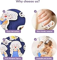 Vista 3 de CHEFAN Juego de Historias con Tablero de Fieltro/Franela de 4 Piezas, Piezas de Fieltro PRECORTADAS para Tiempo de Círculo en Preescolar