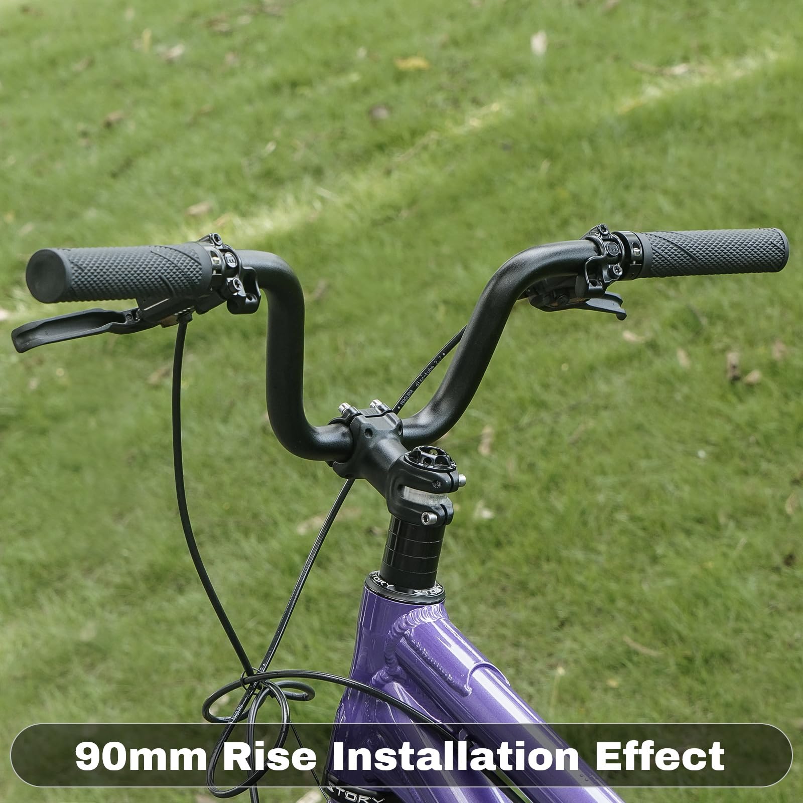 PLATT Kierownica Rowerowa 25,4/31,8 mm 620/780 mm Riser Aluminiowa MTB 120 mm Rise