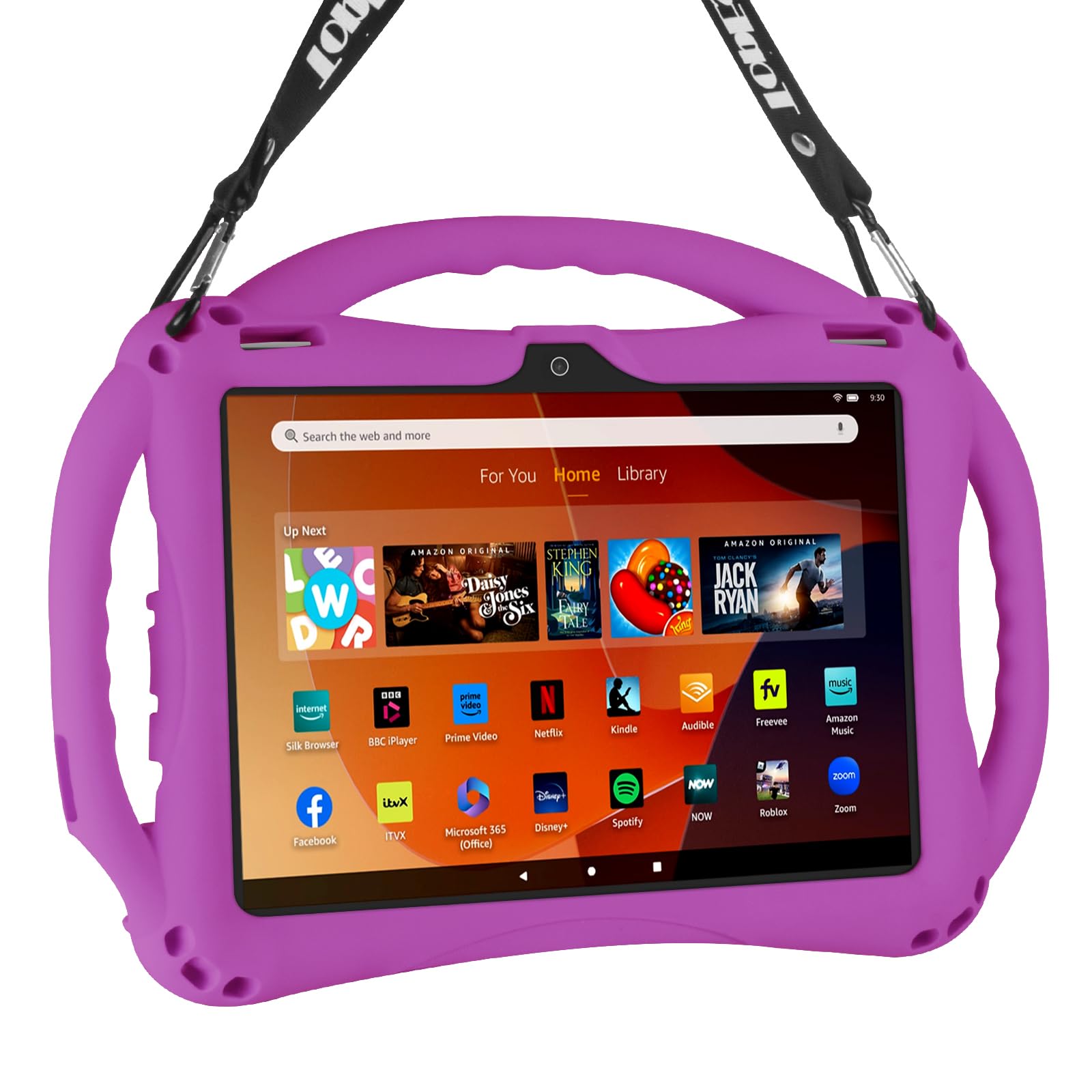 TOPESCT Fire HD 10 i Fire HD 10 Plus etui dla dzieci (11. generacja, wersja z 2021/2023) dla dzieci (fioletowe)