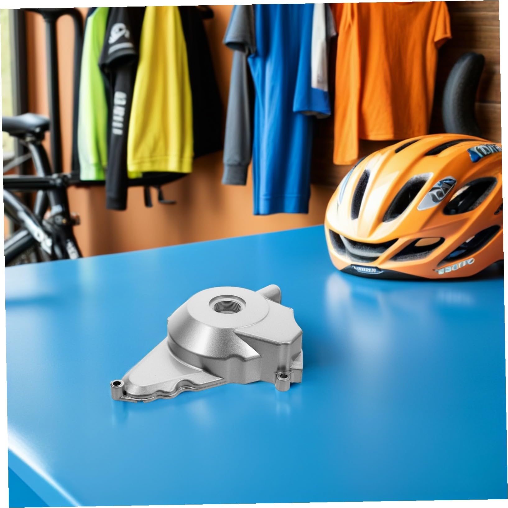 ibasenice Cubierta Lateral de Motor Aluminio Resistente Desgaste Agua para Motocicletas 50-125cc