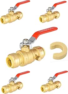 Valvola A Doppia Arresto EFIELD 1/4 Giro, In Ottone, Per Tubi - Foto 13