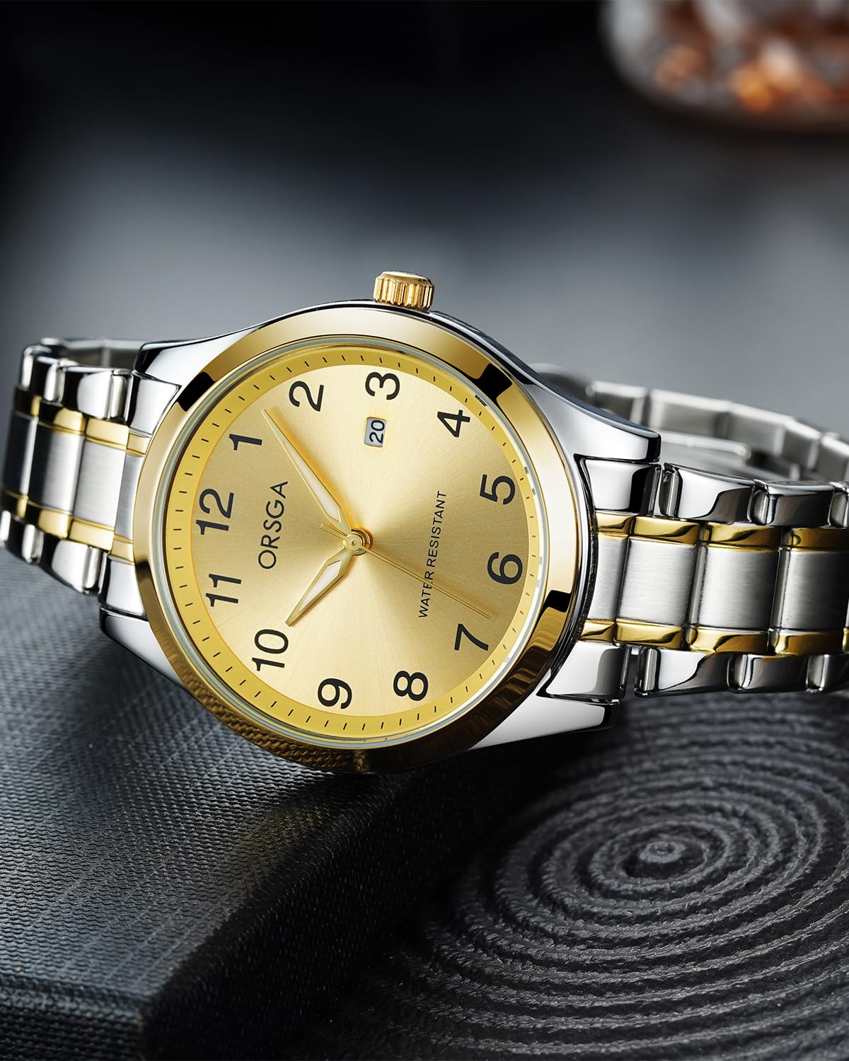 CIVO Orologio Uomo Acciaio Analogico Orologio da Polso Elegante Data Impermeable Luminoso Orologio da Uomo Classico Business Quarzo Orologi, Regalo Uomo